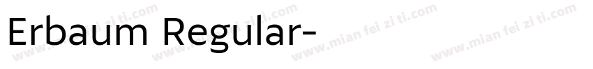 Erbaum Regular字体转换
